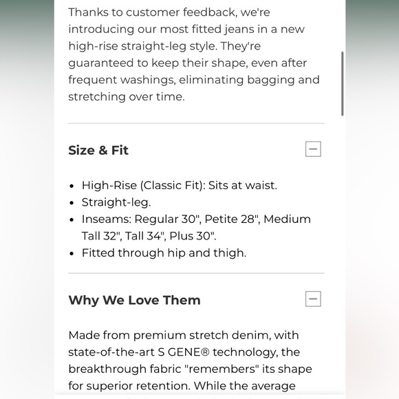 L.L. Bean Women’s Classic Fit Straight Denim Jeans, 6P - Picture 8 of 10